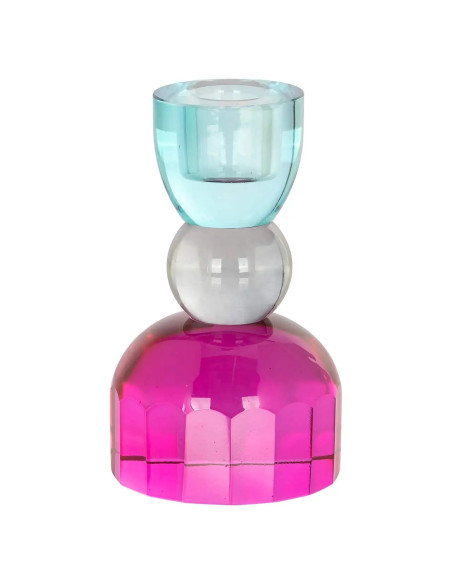 MERLIN - Bougeoir cristal multicolore