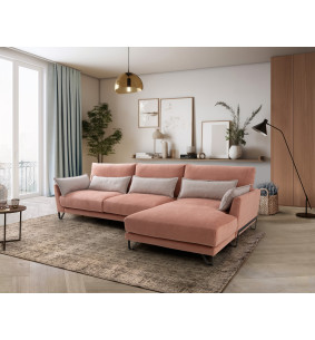 NADIA - Canapé avec chaise longue collection exclusive haut de gamme