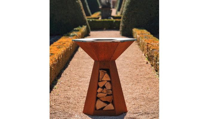 HEXAGONE BRASERO - Agape corten 85