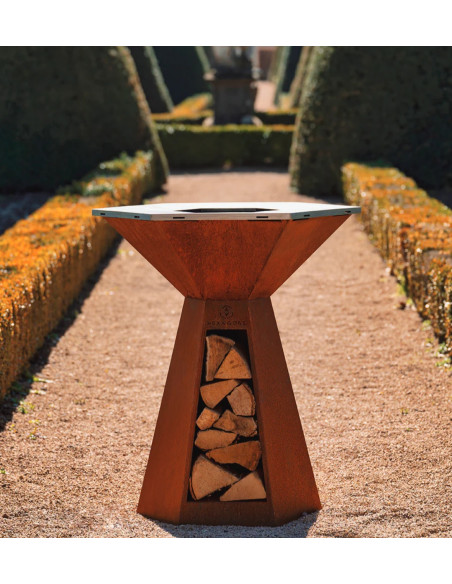 HEXAGONE BRASERO - Agape corten 85
