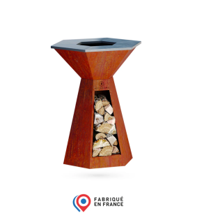 HEXAGONE BRASERO - Agape corten 80 2