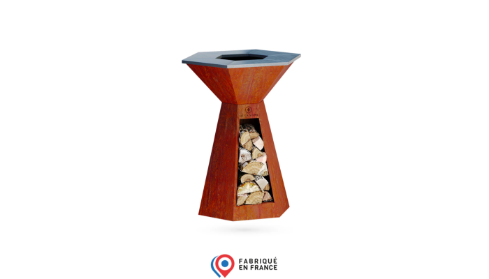 HEXAGONE BRASERO - Agape corten 85