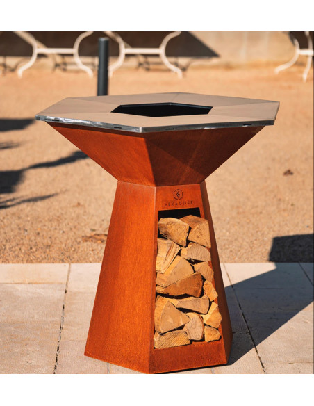 HEXAGONE BRASERO - Festin corten 105