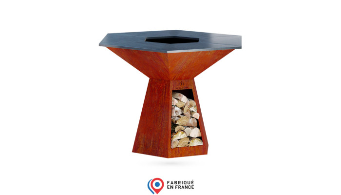 HEXAGONE BRASERO - Grand banquet corten 150