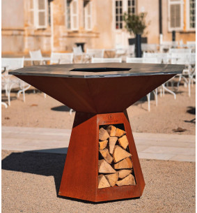 HEXAGONE BRASERO - Grand banquet corten 145 2