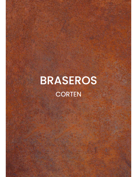 HEXAGONE BRASERO - Grand banquet corten 150