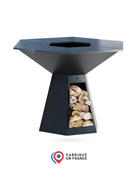 HEXAGONE BRASERO - Grand banquet époxy noir 150