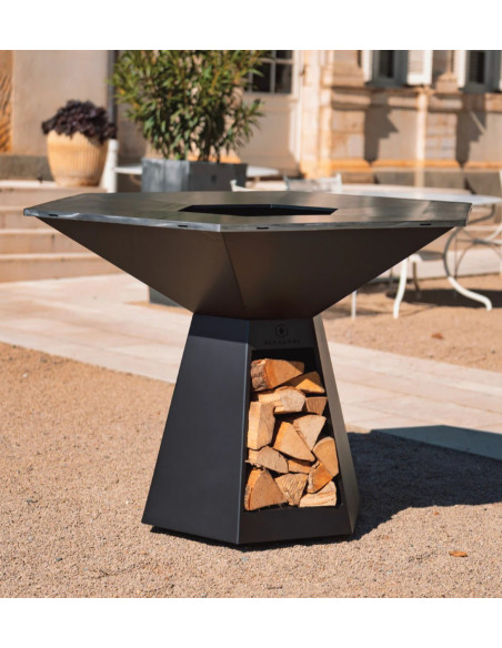 HEXAGONE BRASERO - Grand banquet époxy noir 150