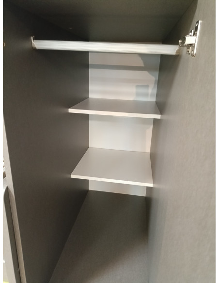 Lits superposés 3 couchages avec rangements penderie et tiroirs