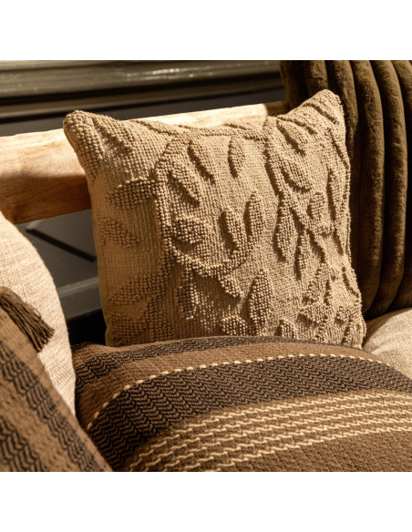 HOJA - Coussin 45x45 cm Semolina - beige