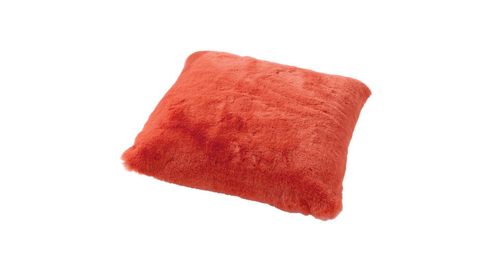 ZAYA - Coussin imitation fourrure Coral 45x45 cm