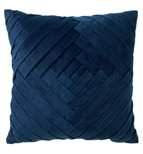 PHILLY - Housse de coussin en velours Insignia Blue 45x45 cm