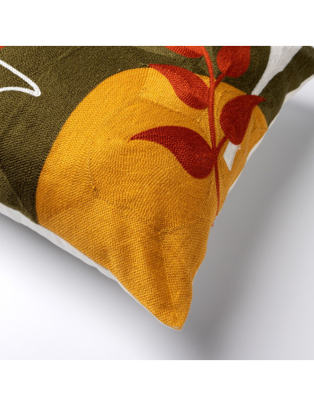 IVAN - Housse de coussin 45x45 cm Olive Branch - vert
