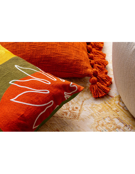 IVAN - Housse de coussin 45x45 cm Olive Branch - vert
