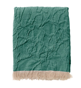 FLORINE - Plaid avec motif 140x180 cm - vert