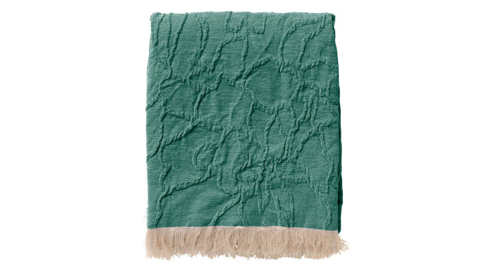 FLORINE - Plaid avec motif 140x180 cm - vert