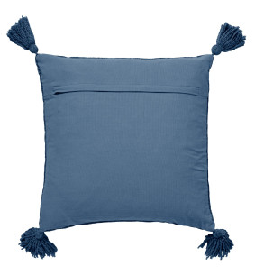 NINO - Coussin en coton 45x45 cm bleu 2