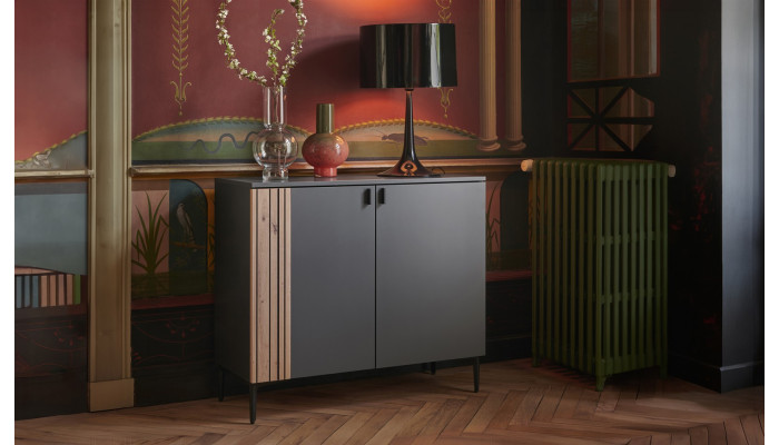 TOPAZE - Meuble de rangement largeur 100 cm carbone