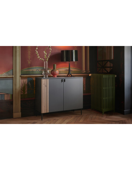 TOPAZE - Meuble de rangement largeur 100 cm carbone