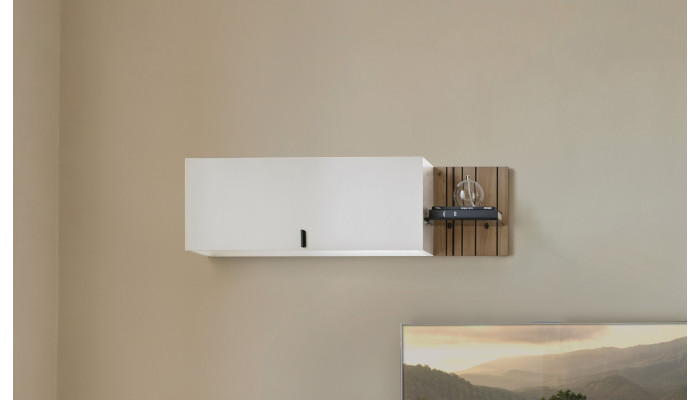 TOPAZE - Etagère murale avec porte largeur 112...