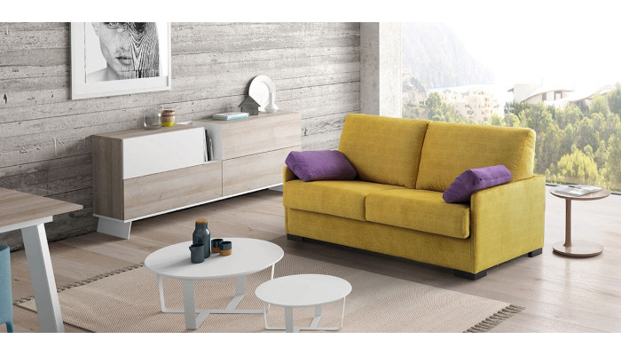 Canapé convertible 3 places avec couchage 140