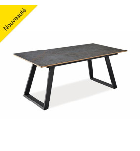 SALTO - Table rectangle 200 x 100 avec 1 allonge "ouverture automatique"