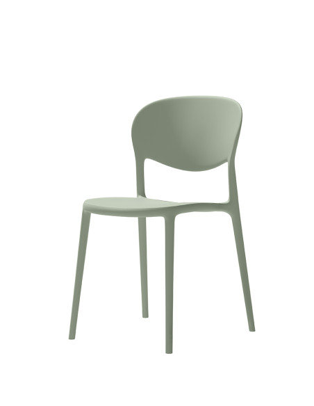 ABBY - Chaise empilable  technologie airmoulding haute résistance