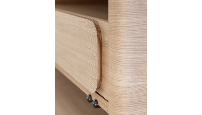FIORE - Meuble TV 2 portes 1 tiroir 1 niche L.166 cm