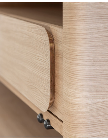 FIORE - Meuble TV 2 portes 1 tiroir 1 niche L.166 cm