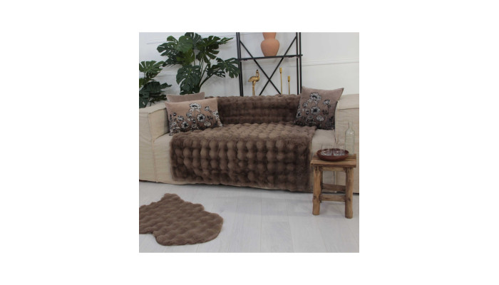 BUBBLE - Plaid douceur butternut