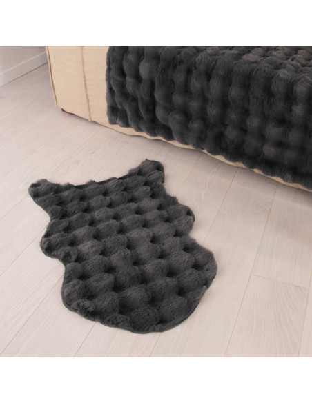 BUBBLE - Tapis douceur anthracite