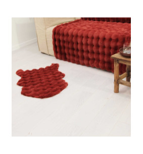 BUBBLE - Tapis douceur brique 2