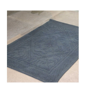 EDEN ROCK - Tapis de bain brodé marine