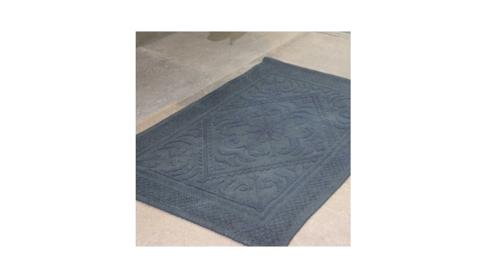 EDEN ROCK - Tapis de bain brodé marine