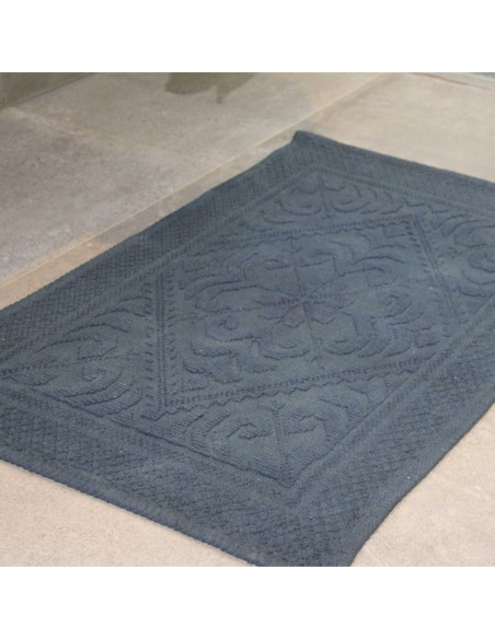 EDEN ROCK - Tapis de bain brodé marine