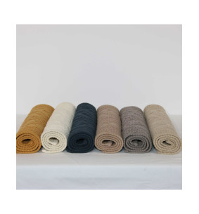 EDEN ROCK - Tapis de bain brodé naturel 2