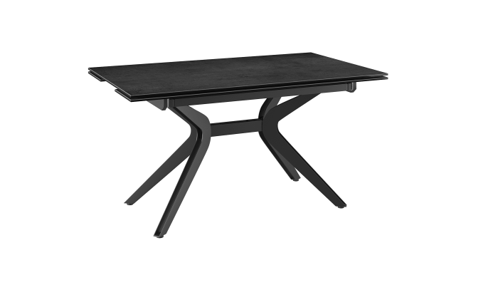 ATTRAIT - Table 2 allonges rétractables céramique titane