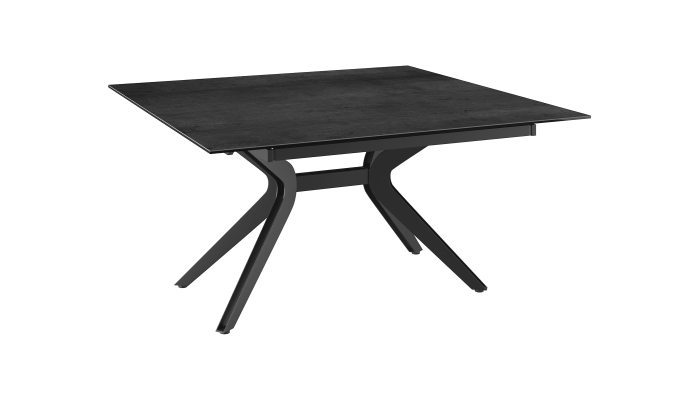 ATTRAIT - Table 2 allonges rétractables céramique titane