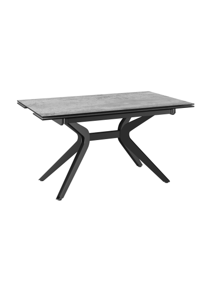 ATTRAIT - Table 2 allonges rétractables céramique silver