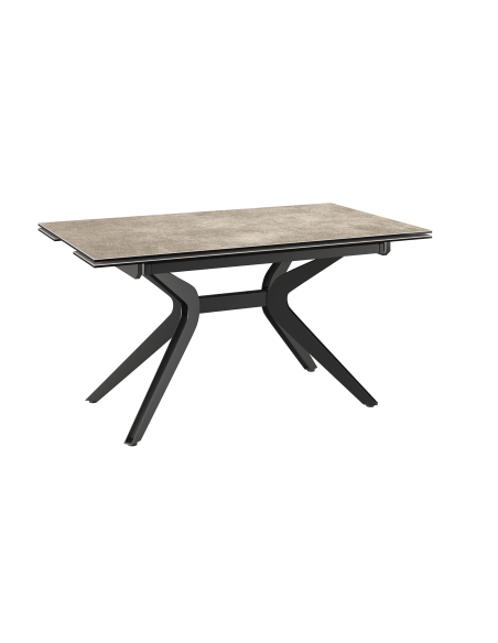 ATTRAIT - Table 2 allonges rétractables céramique argile