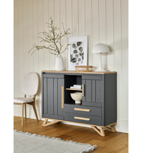 ALVA - Meuble d'appui 2 portes 1 tiroir 1 niche