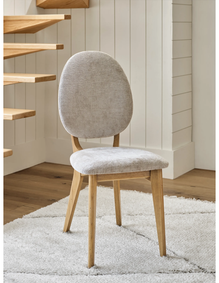 ALVA - Chaise tissu