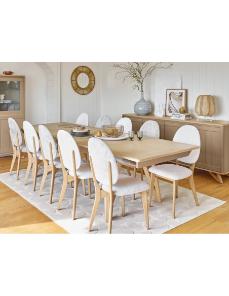 ALVA - Table rectangulaire avec allonges