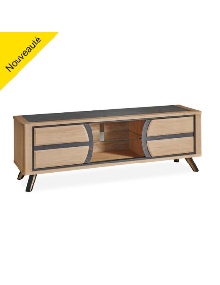 OMEGA - Meuble TV Hifi 2 portes L.175 cm