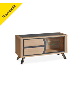 OMEGA - Meuble TV Hifi 1 porte L.120 cm