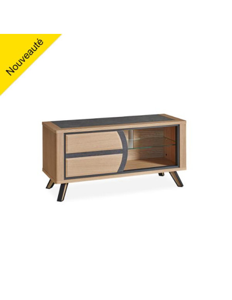 OMEGA - Meuble TV Hifi 1 porte L.120 cm