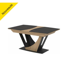 OMEGA - Table tonneau plateau céramique 160 x 100 cm