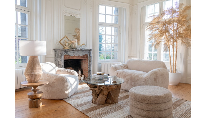 WAVE - Fauteuil crème