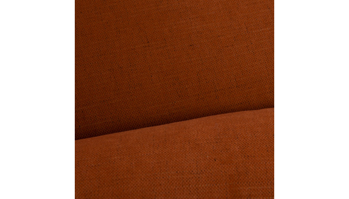 MAGGY - Fauteuil pivotant extra moelleux orange
