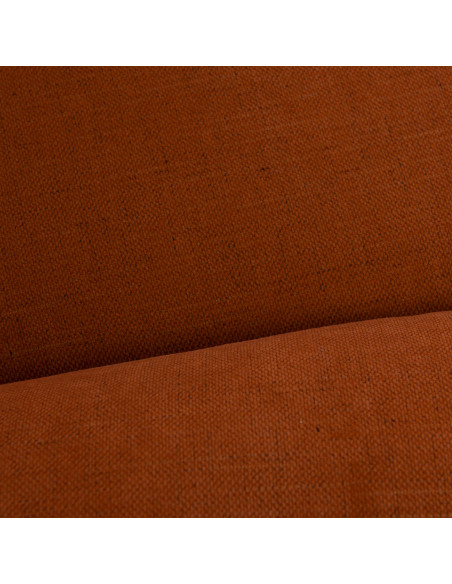 MAGGY - Fauteuil pivotant extra moelleux orange